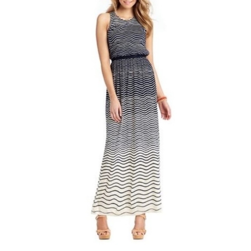 LOFT Ann Taylor ombré stripe Maxi Dress